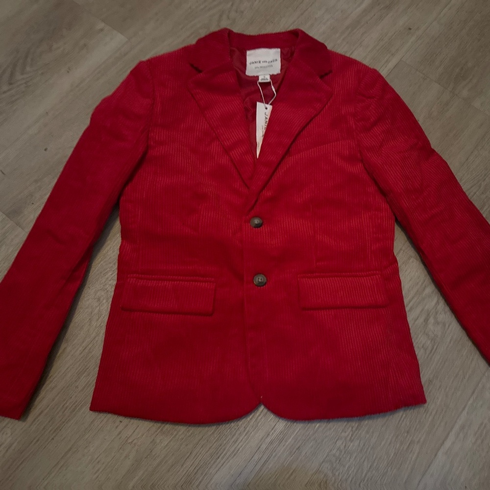 Janie and Jacks boys Red blazer NWT